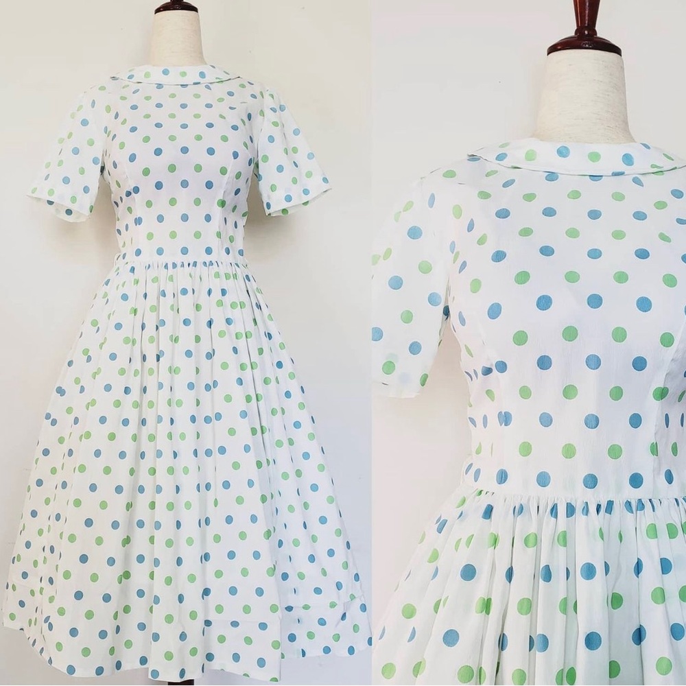 Vintage 1950’s Polka Dots Dress